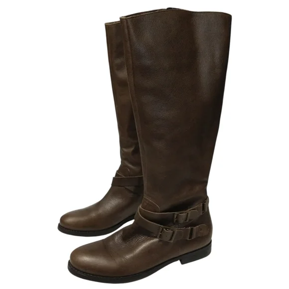 Matisse Brown Leather Round-Toe, Side Zipper Closure Women's Boots. Size-8.5 - Picture 3 of 16
